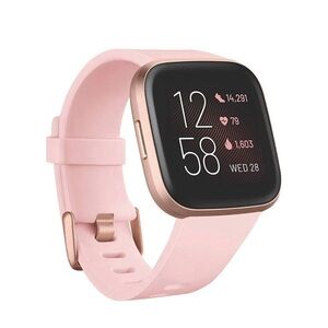 fitbit Versa 2 Pink with Rose Gold Case Smartwatch